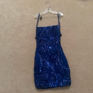 Blue homecoming dress